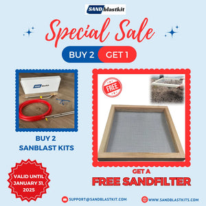 Buy 2 Sandblast Kits, Get a FREE Sand Filter!