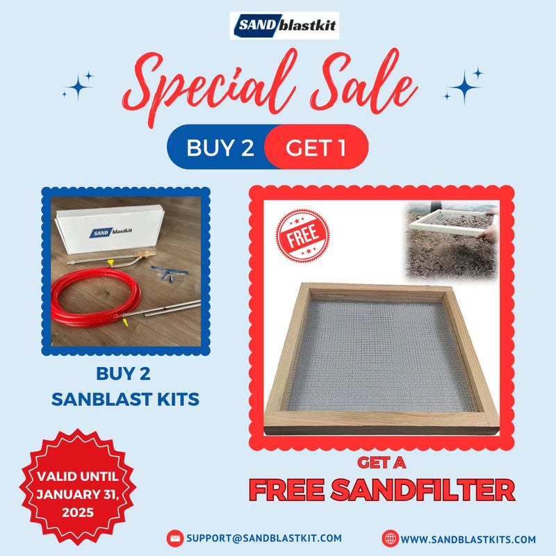 Buy 2 Sandblast Kits, Get a FREE Sand Filter!