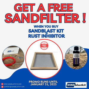 Exclusive Sandblast Bundle: Free Sand Filter with Kit & Rust Inhibitor