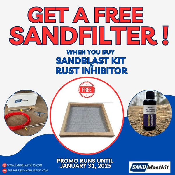 Exclusive Sandblast Bundle: Free Sand Filter with Kit & Rust Inhibitor ...