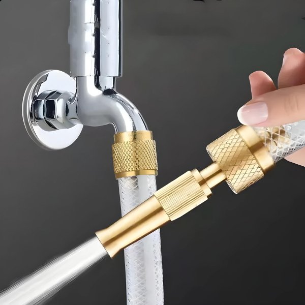 Adjustable High Pressure Water Spray Nozzle (Include Pipe Connector