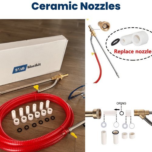 Copy of UPGRADE SANDBLASTKIT ( BRASS NOZZLE/ STEEL HOSE ) test - sandblaskit